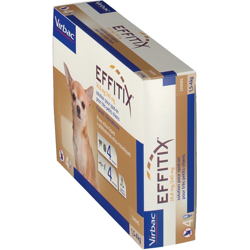 Virbac Effitix Solution pour spot on pour très petit chien
