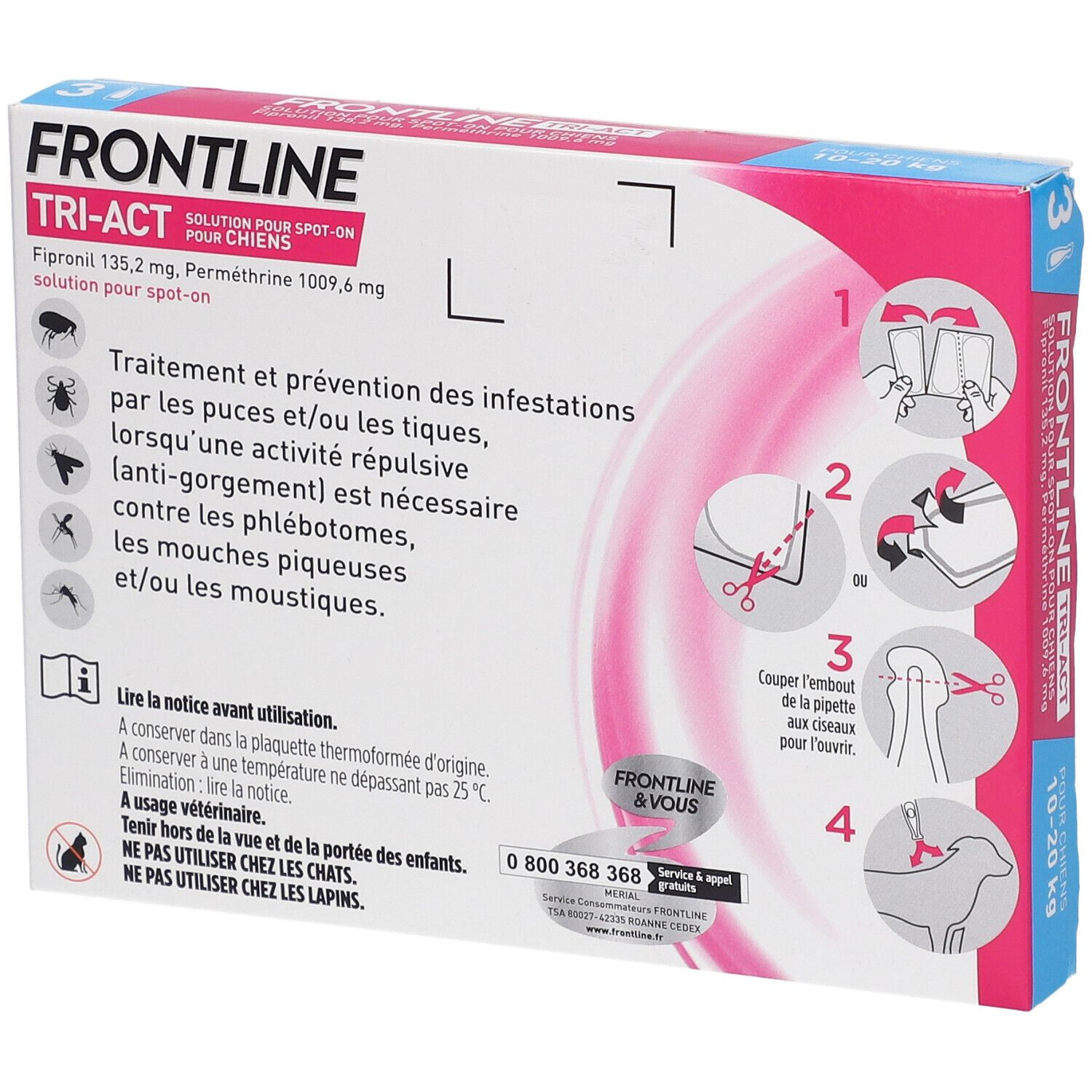 Frontline® TRI-ACT M pour chiens moyens