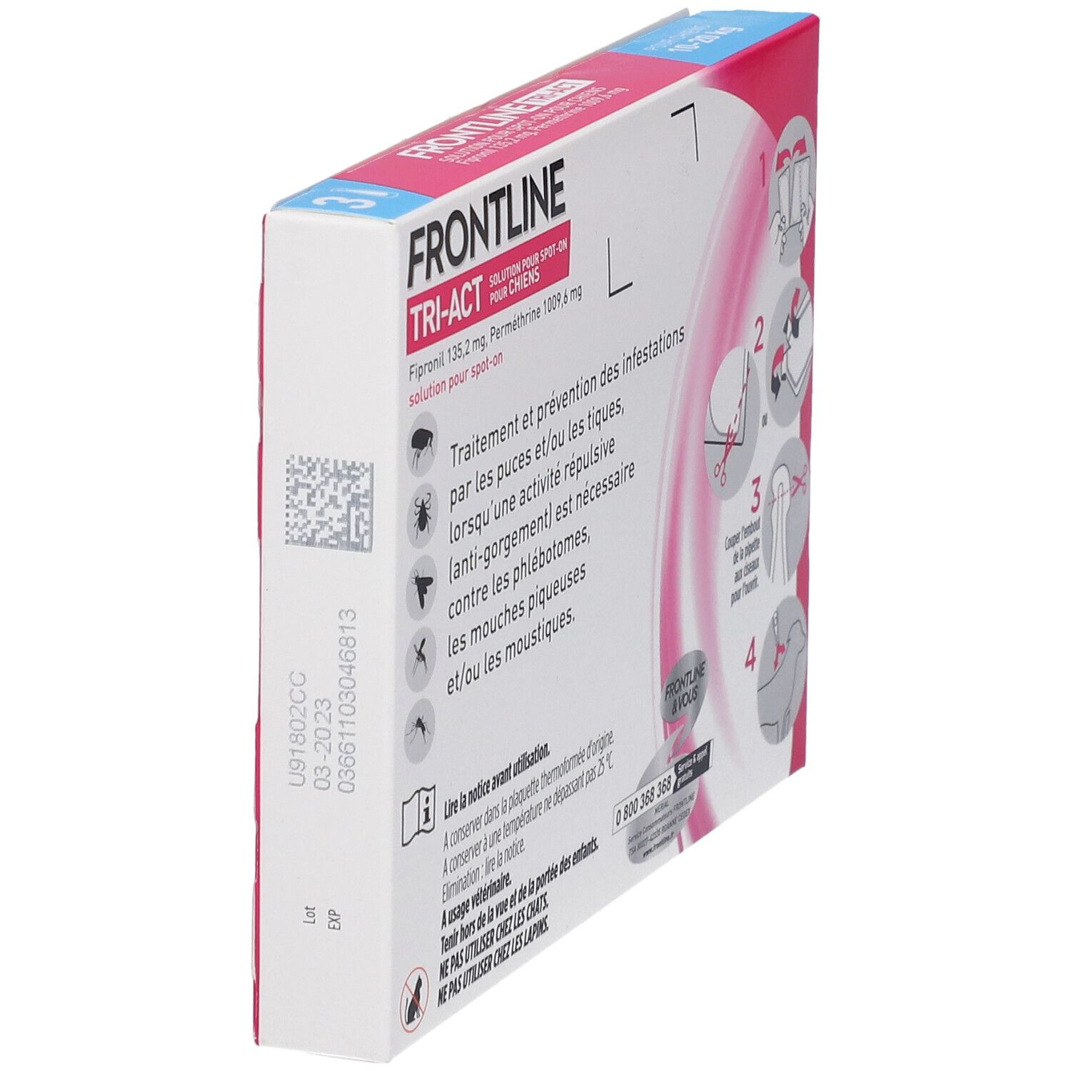 Frontline® TRI-ACT M pour chiens moyens