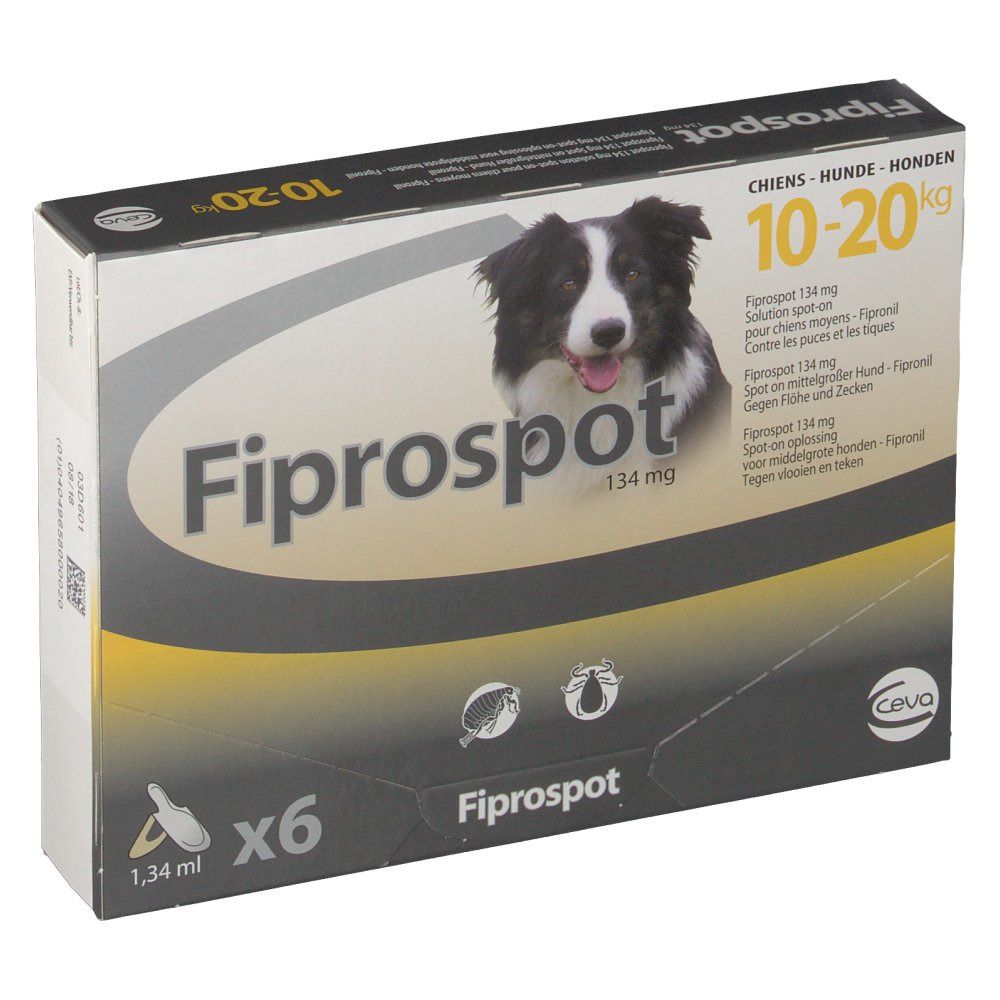 Fiprospot chien moyen 10 - 20 kg