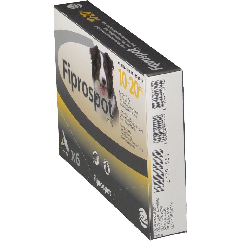 Fiprospot chien moyen 10 - 20 kg