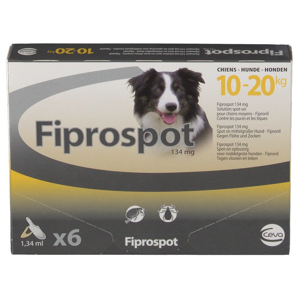 Fiprospot chien moyen 10 - 20 kg