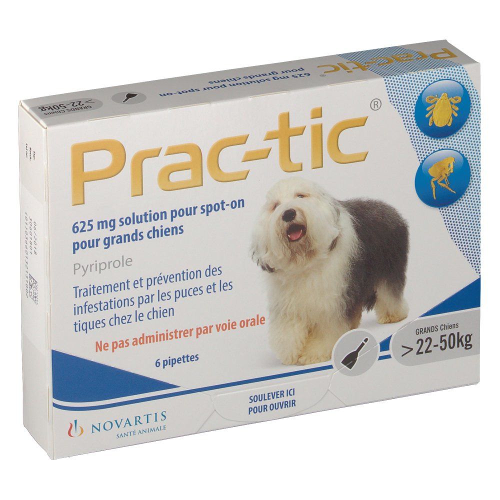 Prac-tic® 625 mg solution pour grands chiens