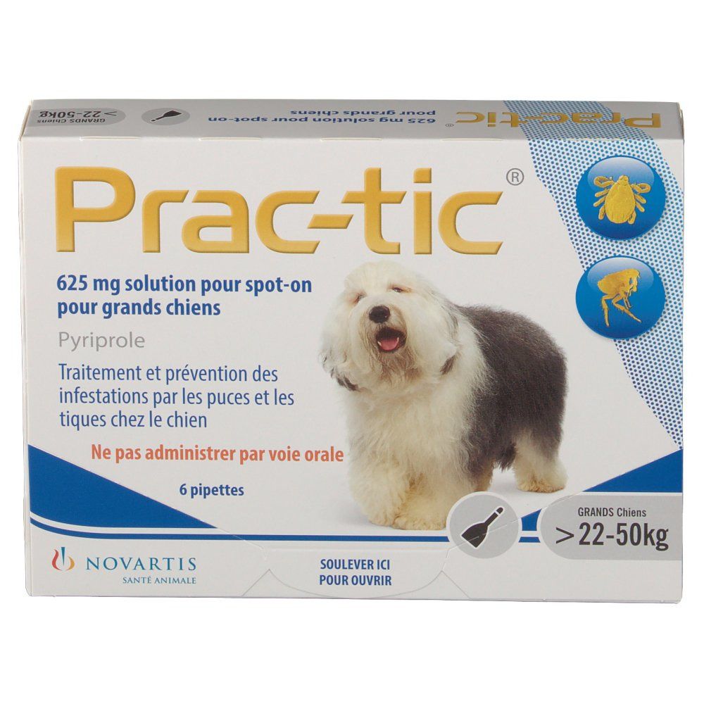 Prac-tic® 625 mg solution pour grands chiens