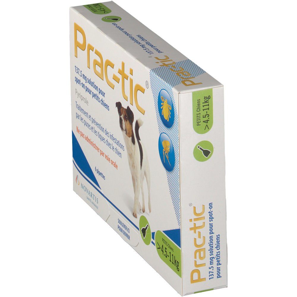 Prac-tic® 137,5 mg solution pour petits chiens