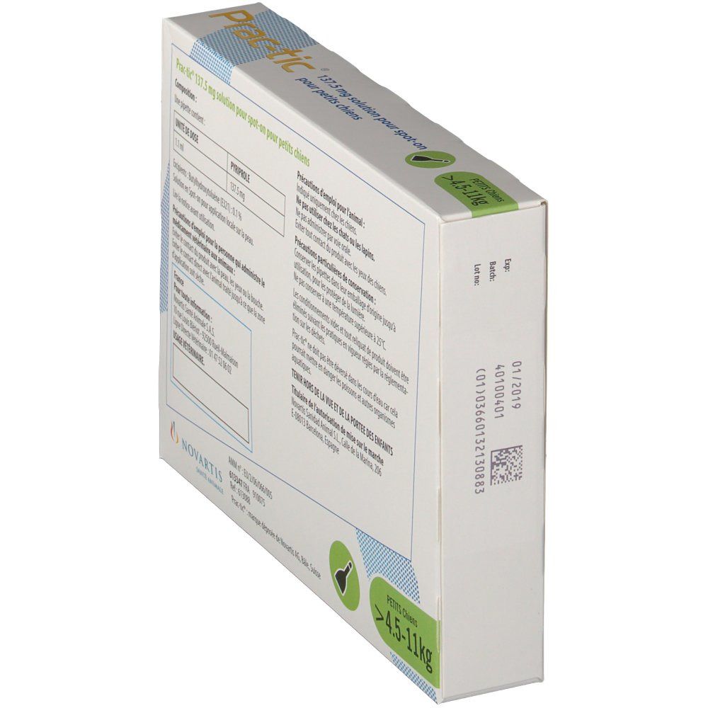 Prac-tic® 137,5 mg solution pour petits chiens