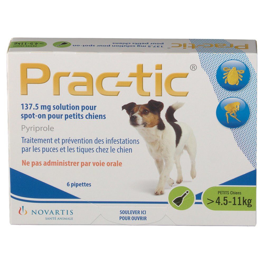 Prac-tic® 137,5 mg solution pour petits chiens
