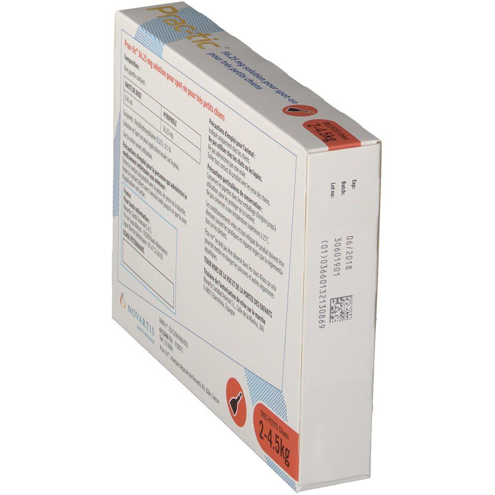 Prac-tic® 56,25 mg solution pour très petits chiens