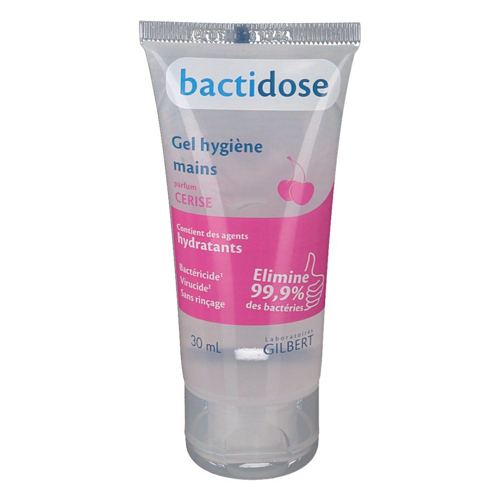 Bactidose Gel Hydroalcolique mains parfum cerise
