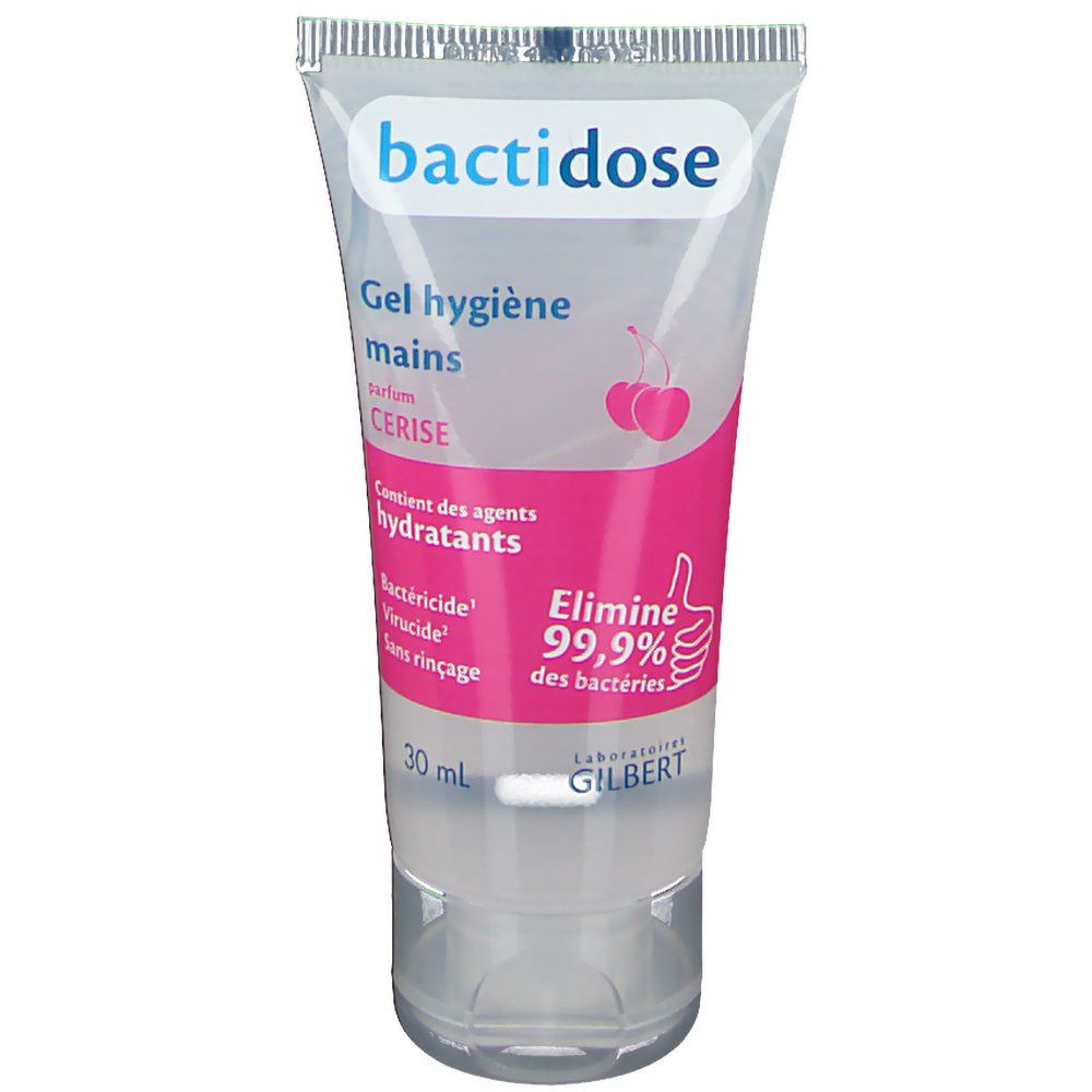 Bactidose Gel Hydroalcolique mains parfum cerise