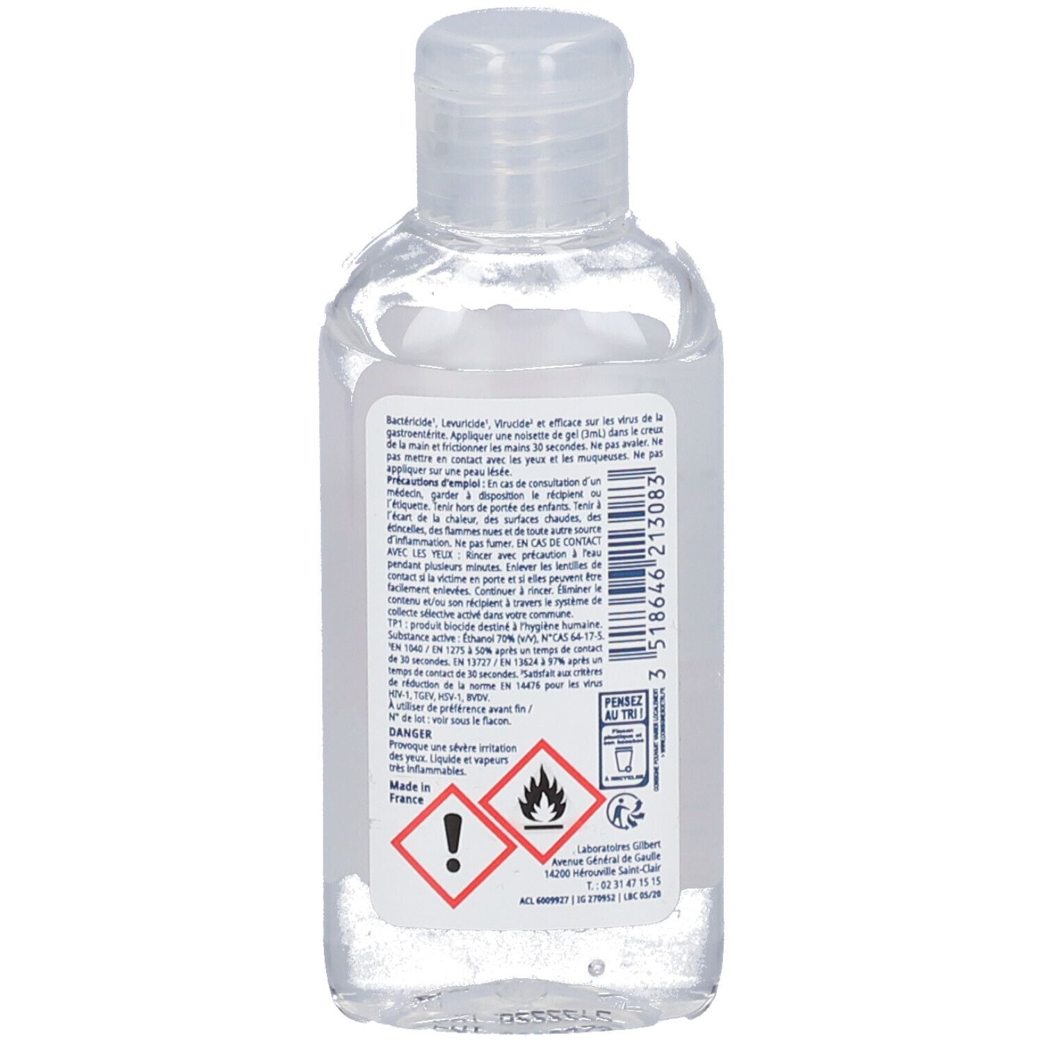 Bactidose Gel Hydroalcolique mains parfum cerise