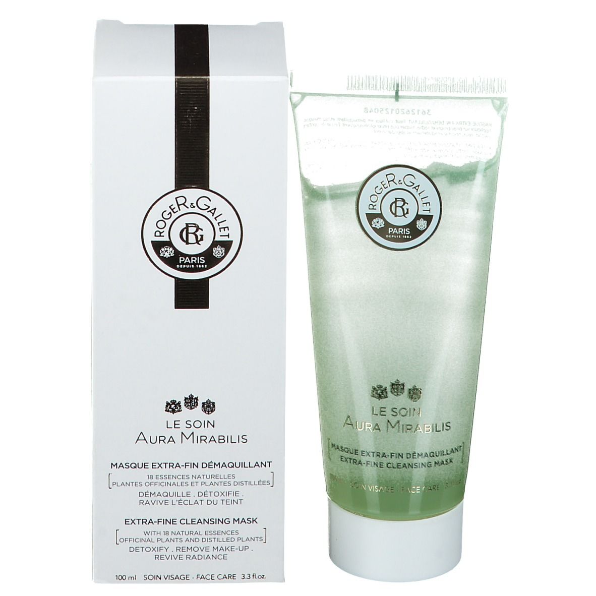 Roger & Gallet Soin Aura Mirabilis Masque extra fin Démaquillant