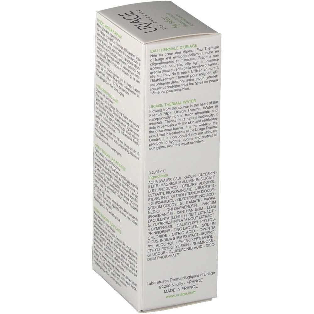 Uriage Hyséac Masque Purifiant