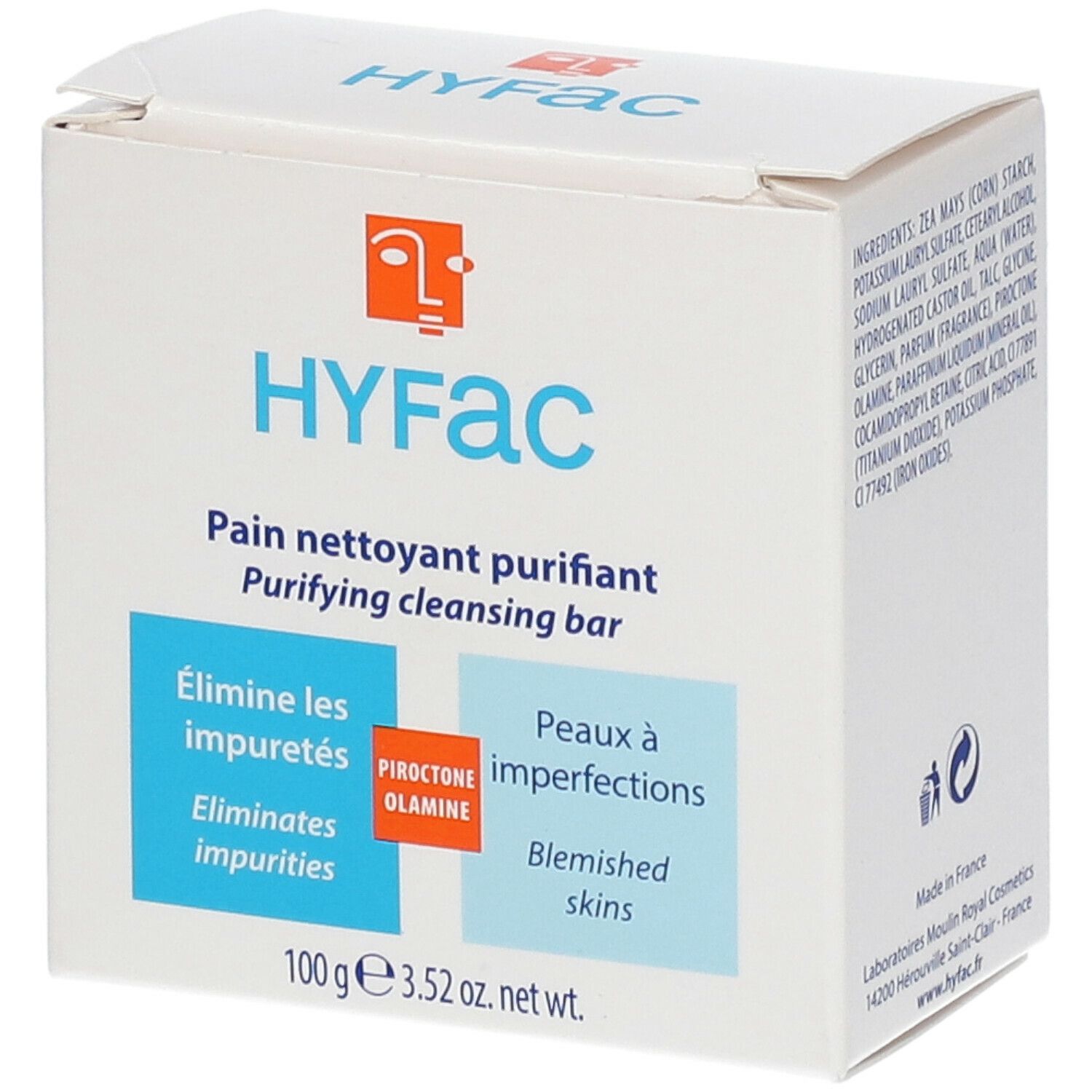 HYFAC Pain nettoyant purifiant