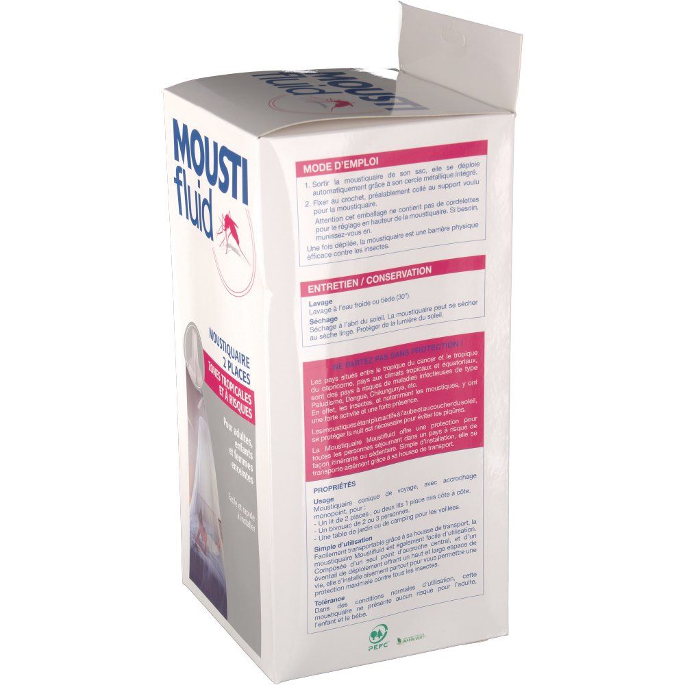 Gifrer Moustifluid Moustiquaire pour lit deux places