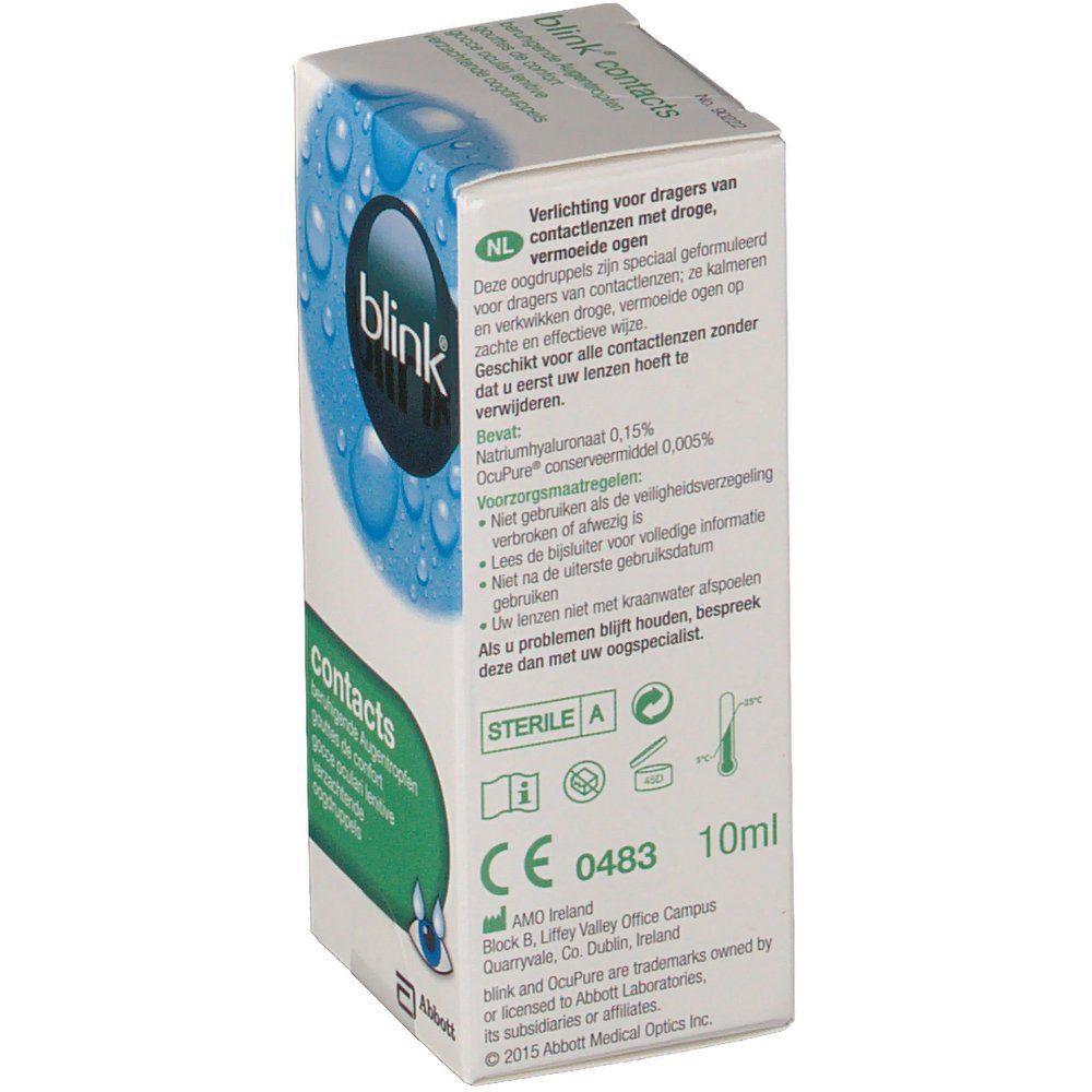 Blink contacts Gouttes de confort