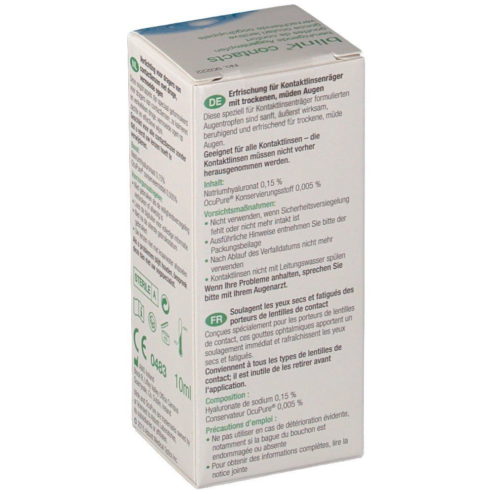 Blink contacts Gouttes de confort