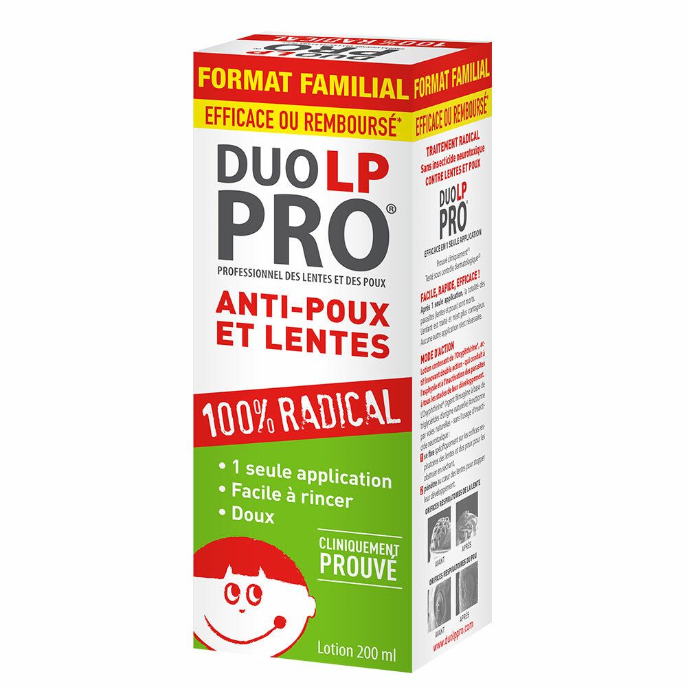 Duo LP Pro Lotion Anti-poux & Lentes 150ml Oméga Pharma
