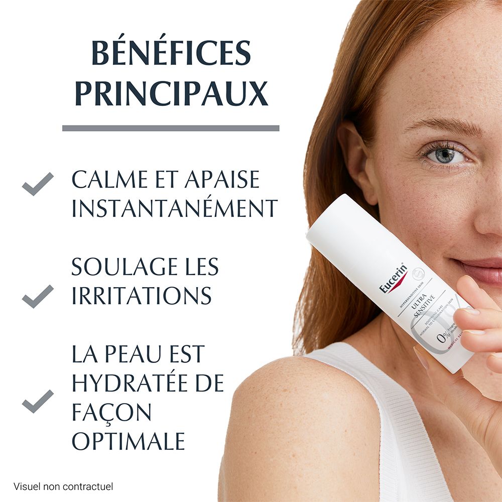 Eucerin® UltraSENSIBLE Peau Hypersensible UltraSENSIBLE Soin Apaisant Peau Normale à Mixte