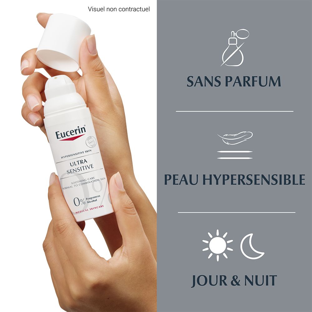 Eucerin® UltraSENSIBLE Peau Hypersensible UltraSENSIBLE Soin Apaisant Peau Normale à Mixte