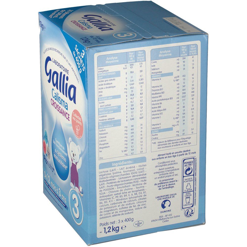 Gallia Calisma 3 Croissance