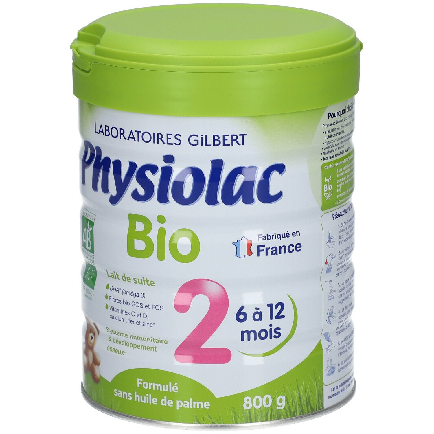 Physiolac Bio 2 Lait de suite 2ème âge