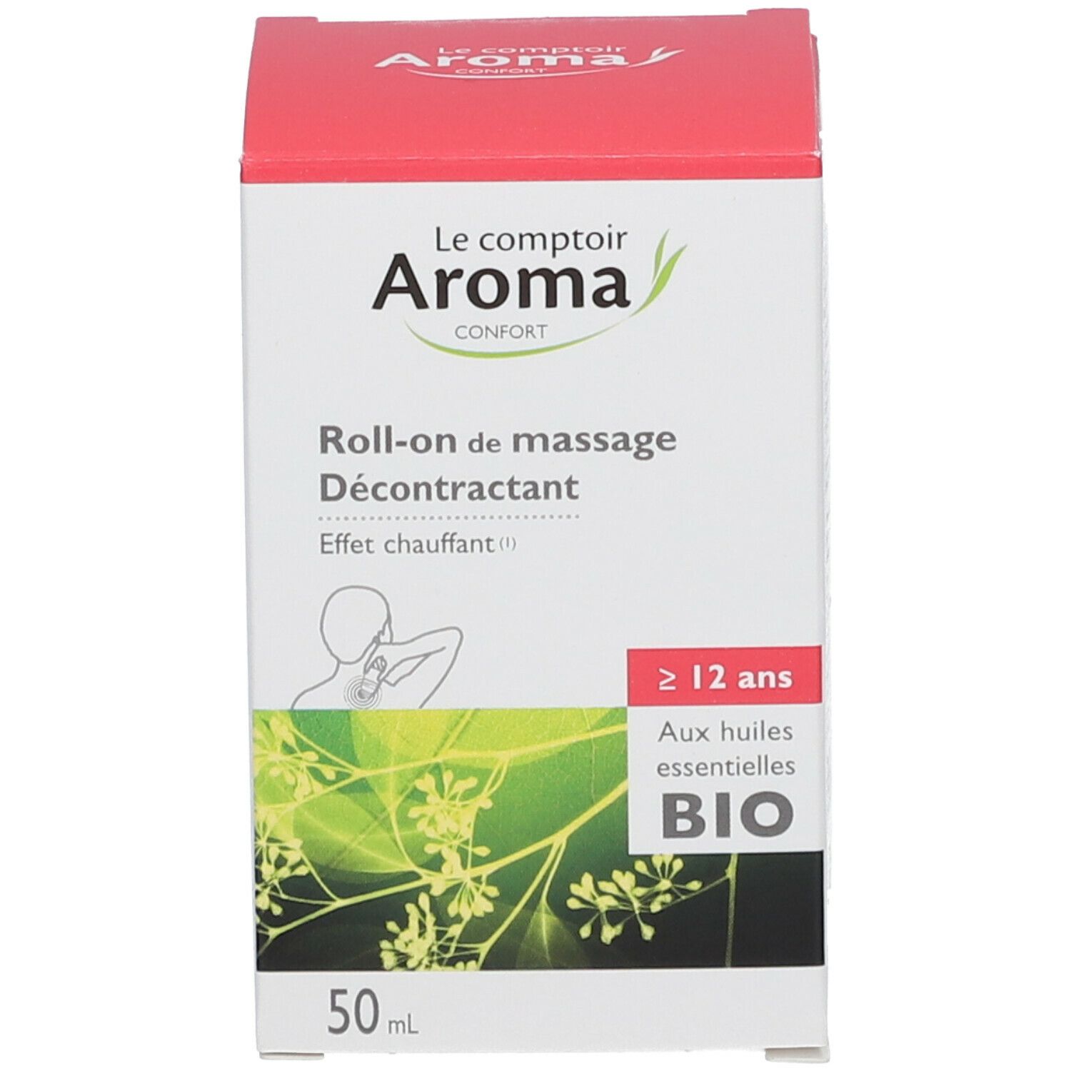 Roll-On fraîcheur aux huiles essentielles bio Maux de tête Le comptoire  Aroma pour un massage express local