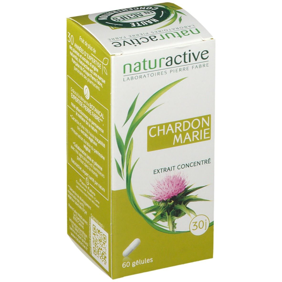 Naturactive Chardon Marie Extrait Concentré, 60 gélules.