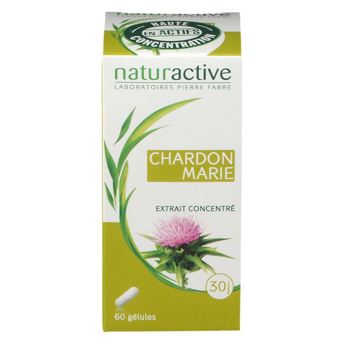 Naturactive Chardon Marie Extrait Concentré, 60 gélules.