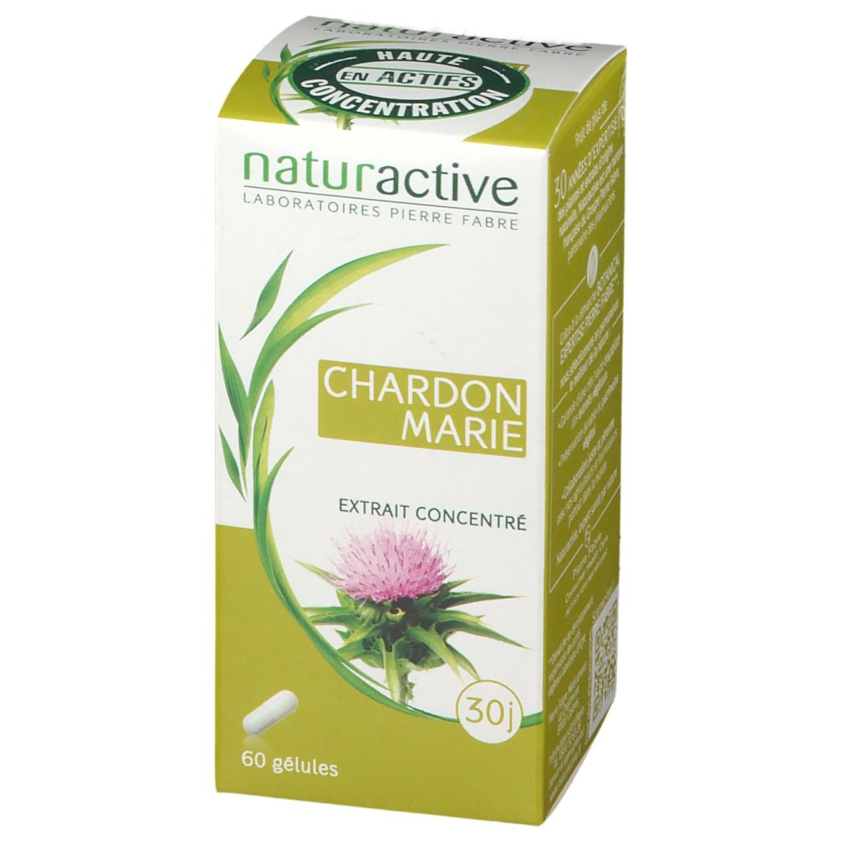 Naturactive Chardon Marie Extrait Concentré, 60 gélules.