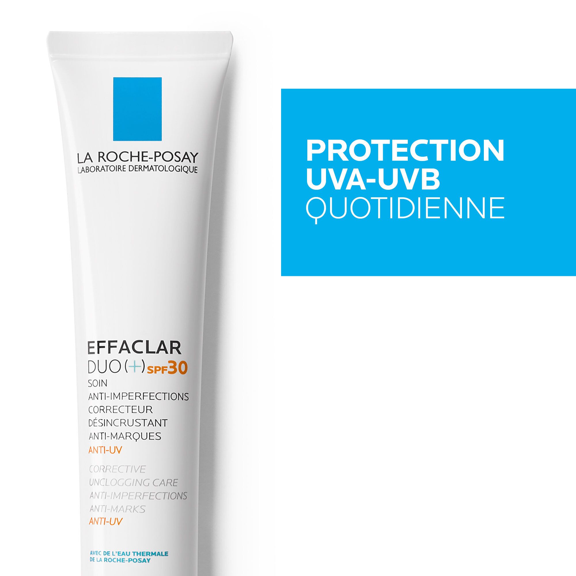 Effaclar Duo (+) Soin complet anti-imperfections, anti-marques et anti-récidive et anti-UV (SPF30) 40ml