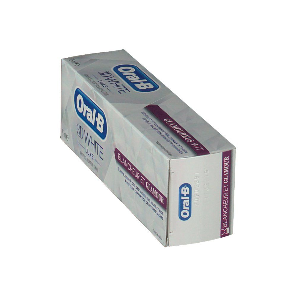 Oral-B 3D White Luxe Blancheur Et Glamour Dentifrice