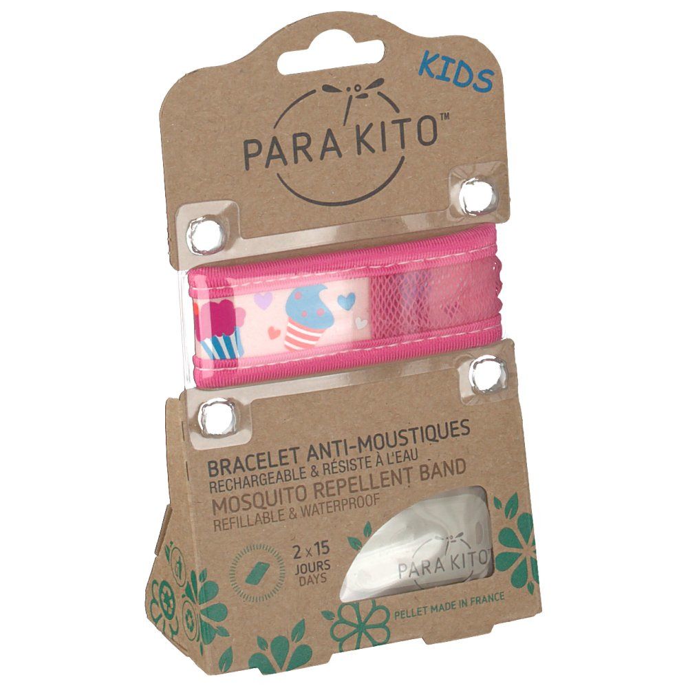 PARA KITO™ KIDS Bracelet anti-moustiques cupcakes