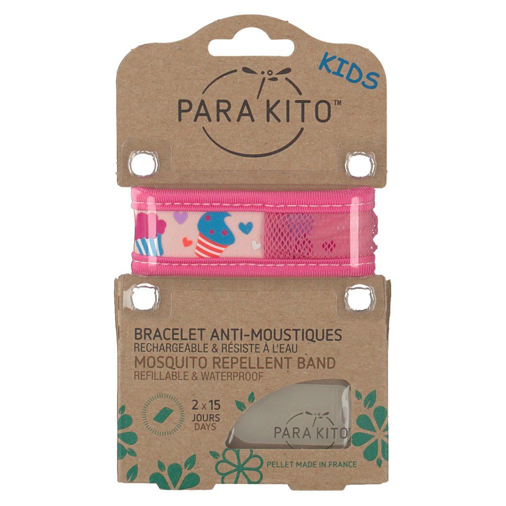 PARA KITO™ KIDS Bracelet anti-moustiques cupcakes