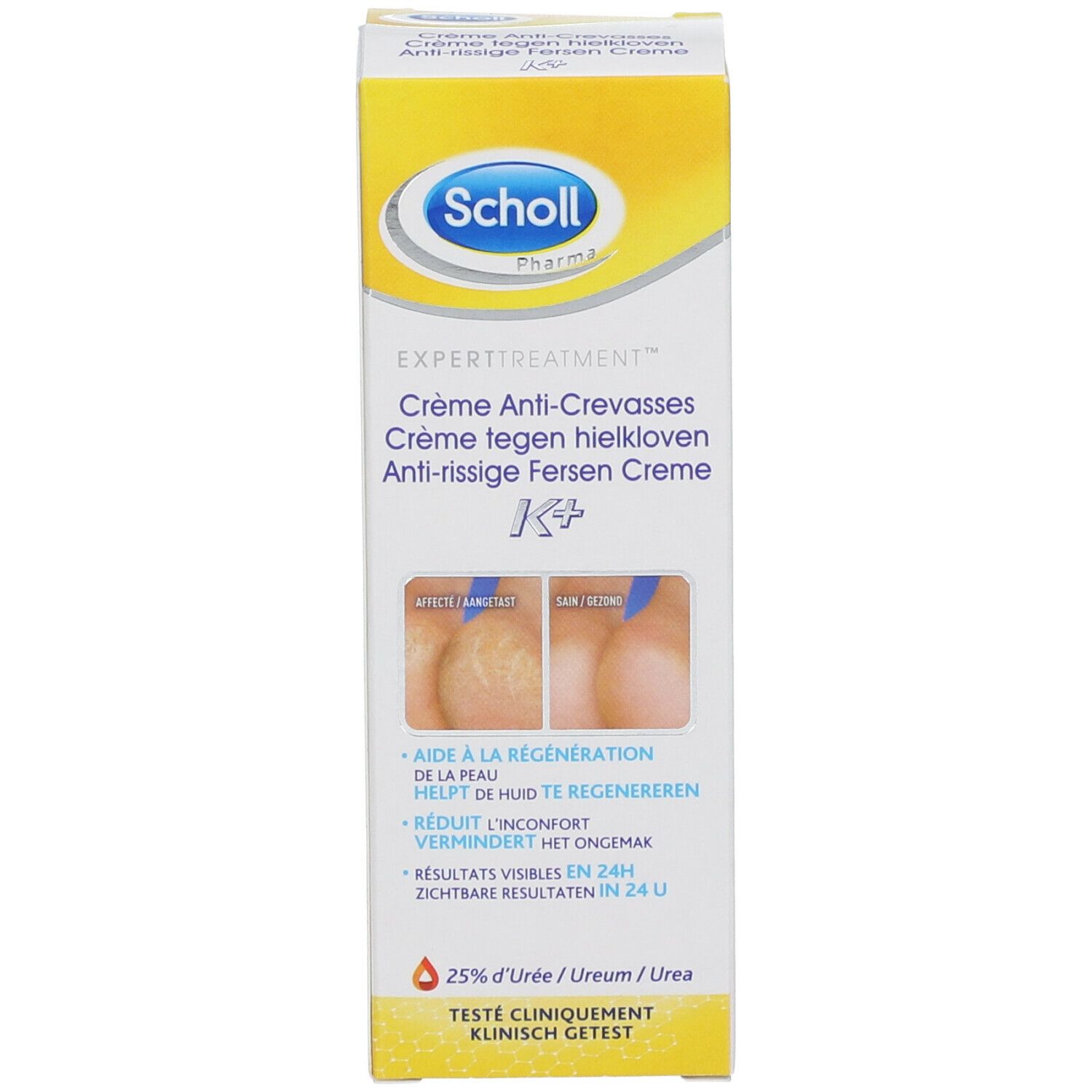 Scholl® Crème ​Anti-Crevasses Active Repair K+