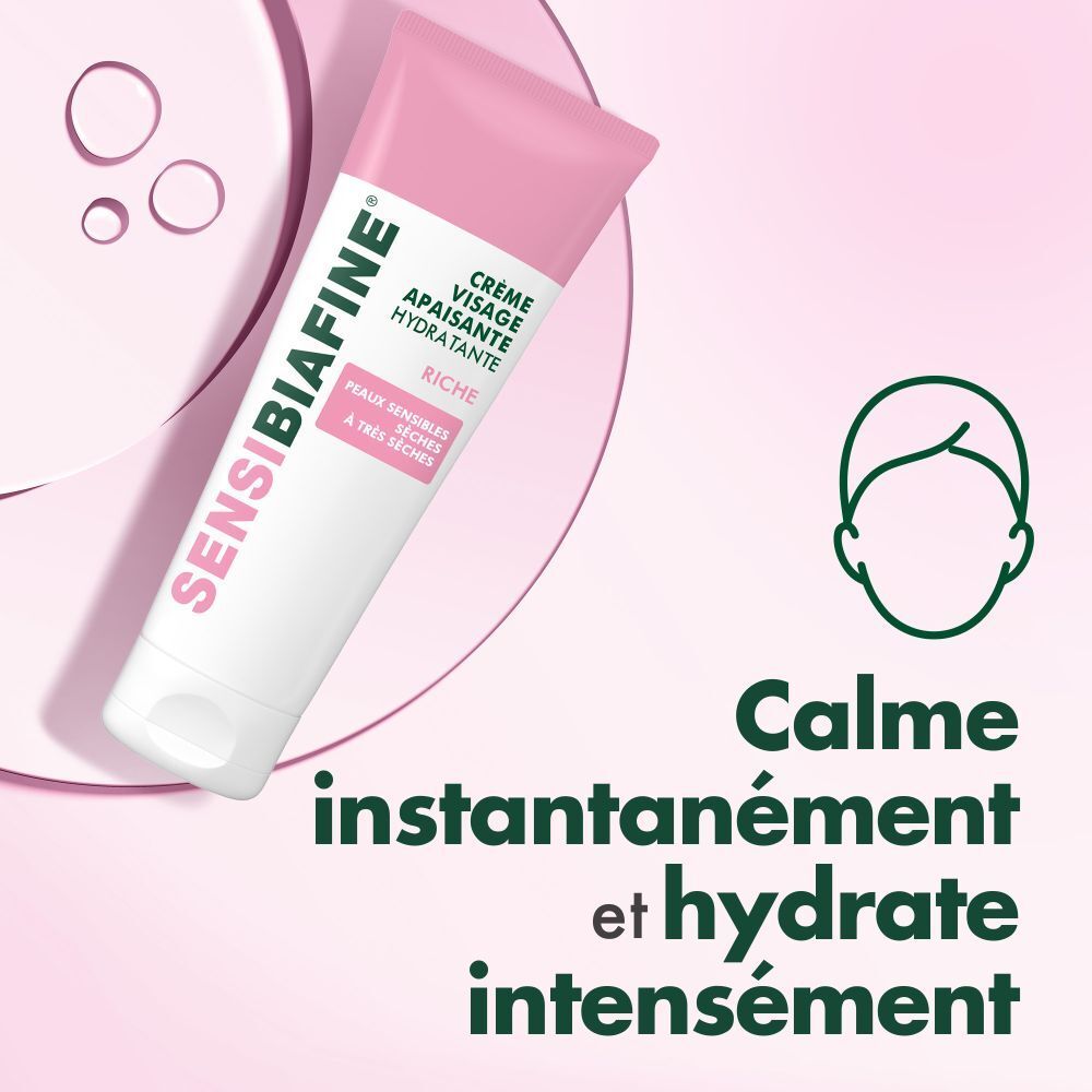 Sensibiafine Crème Visage Apaisante Hydratante Riche