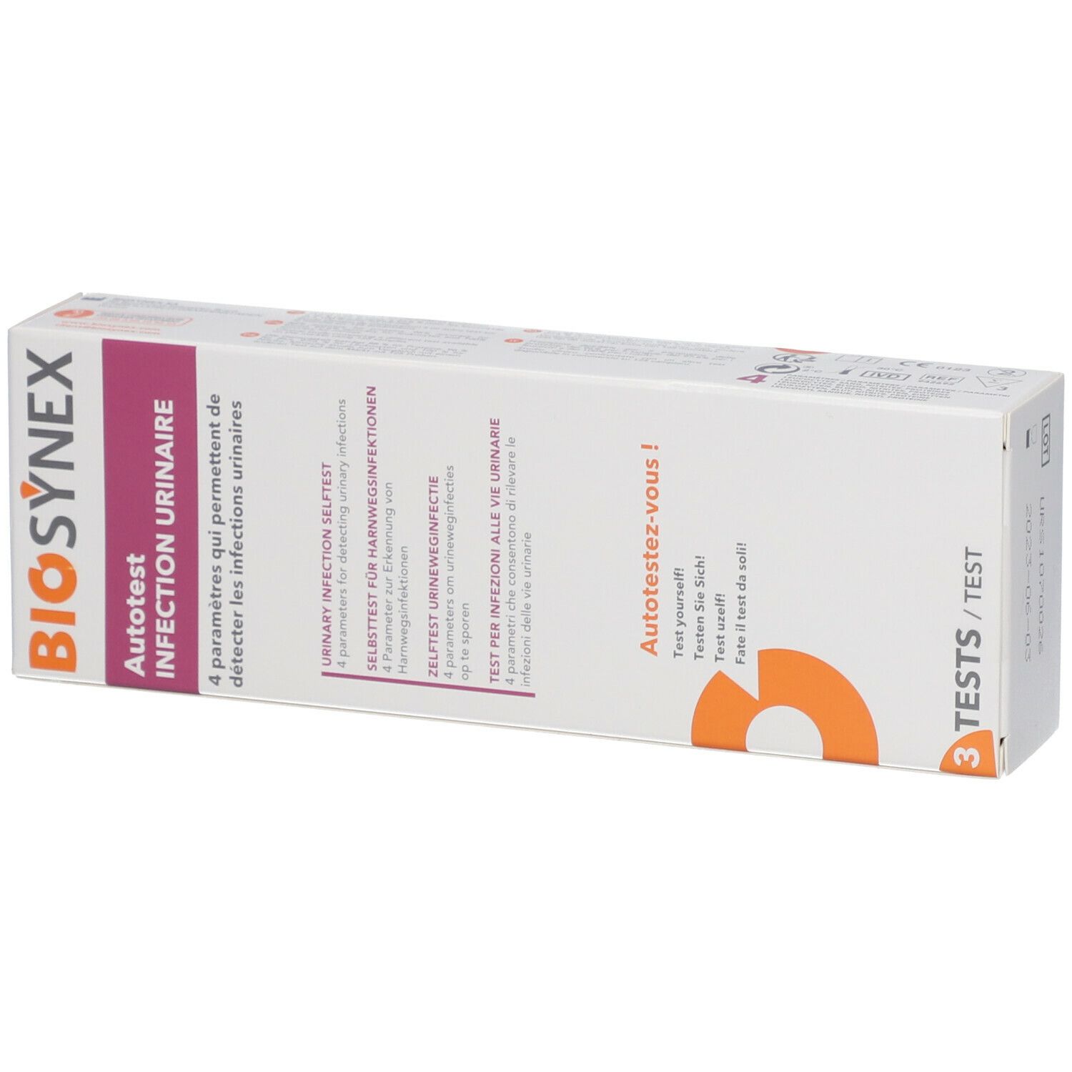 BIOSYNEX - Test Bandelettes Infections Urinaires Exacto à 7,25 €