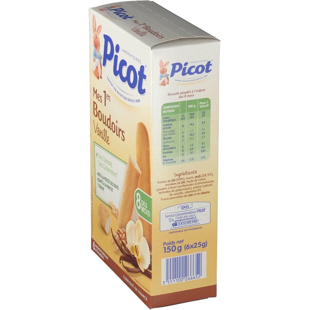 Picot® Mes 1ers Boudoirs Vanille