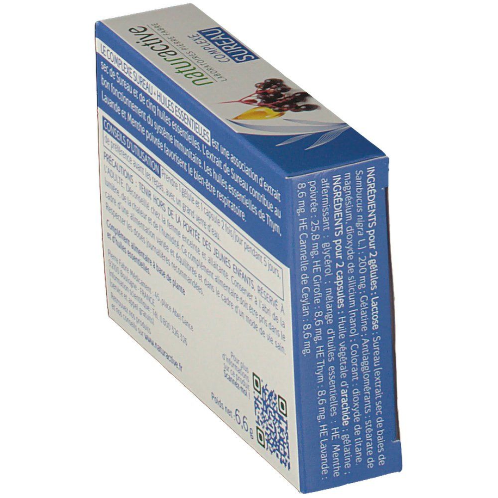 Naturactive DUAL aux essences Sureau + Huiles essentielles