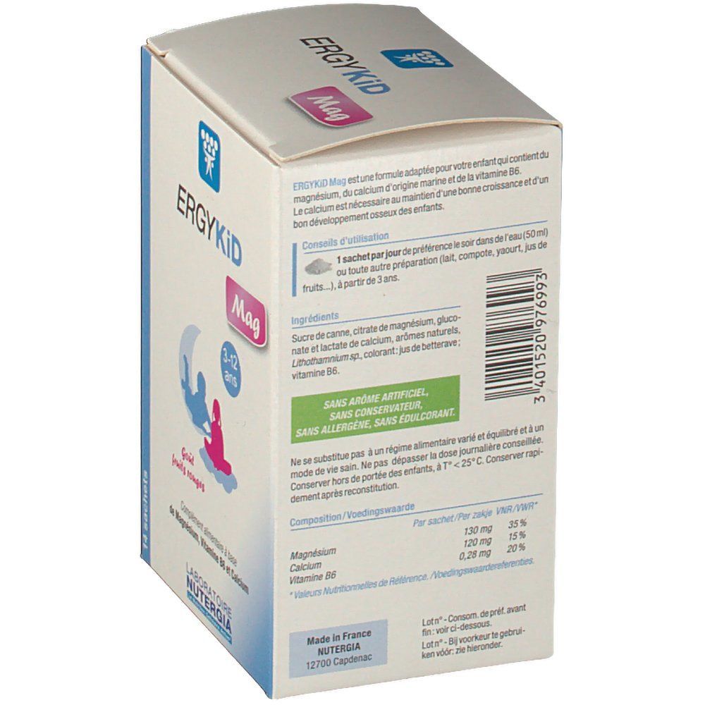 Laboratoire Nutergia ERGYKID Mag