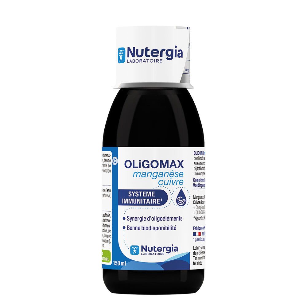 Laboratoire Nutergia Oligomax mangnèse cuivre