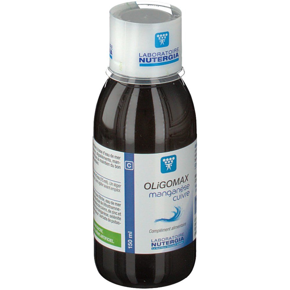 Laboratoire Nutergia Oligomax mangnèse cuivre