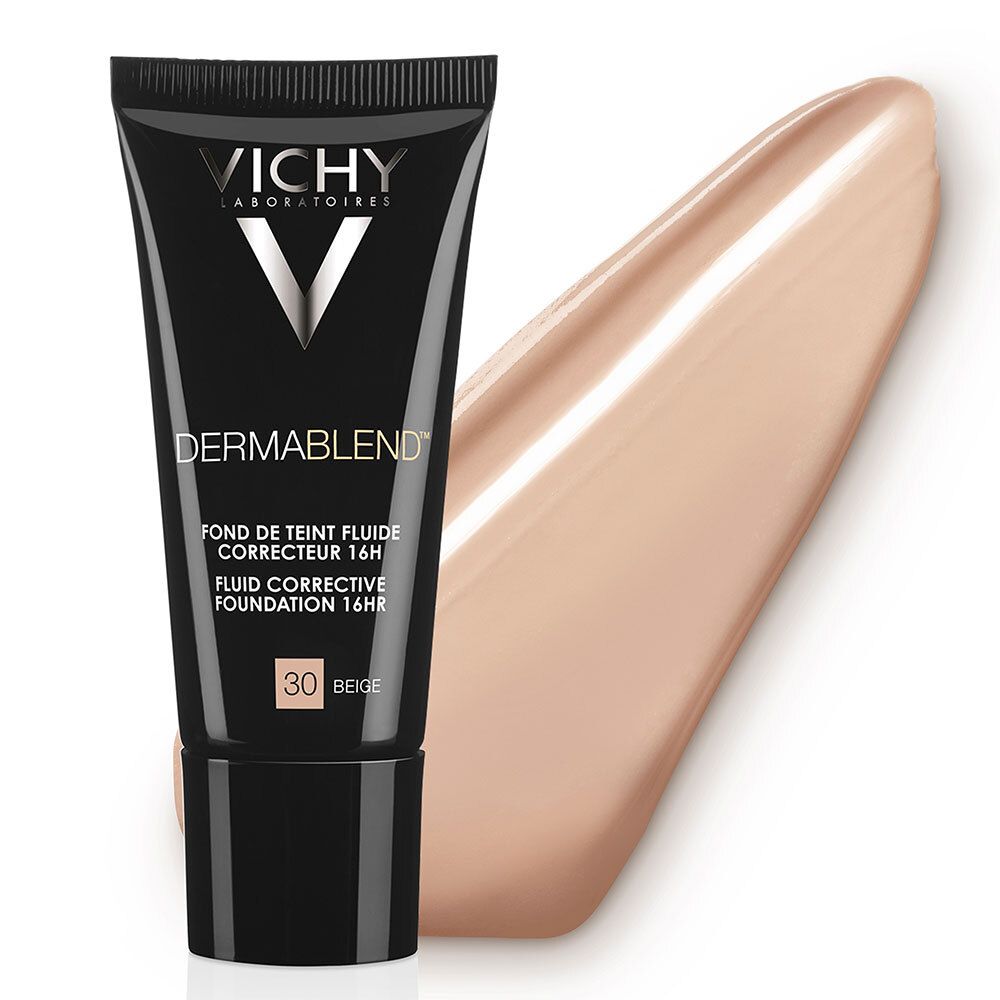 VICHY Dermablend Fond de teint fluide correcteur Tube 30ml - Teinte 30 BEIGE