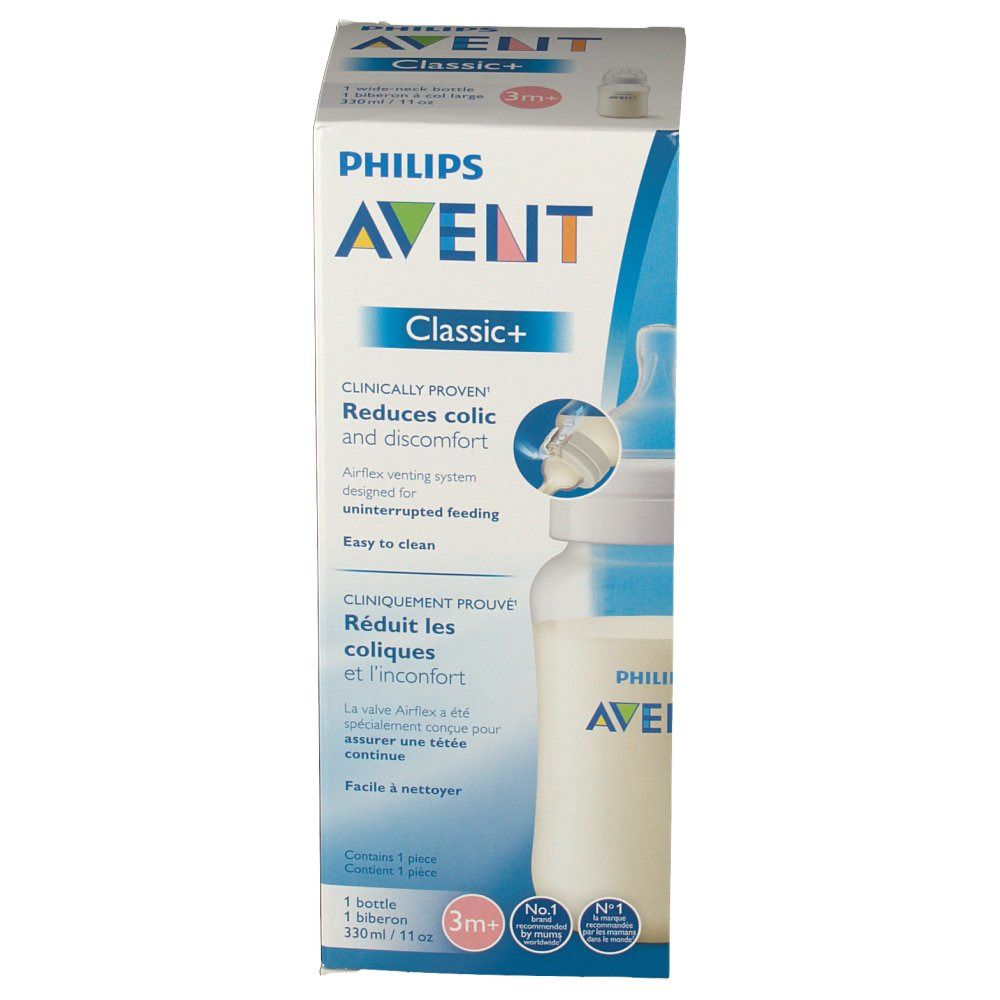 Avent Biberon Classic + 330 ml 3M+ 330 ml - Redcare Pharmacie