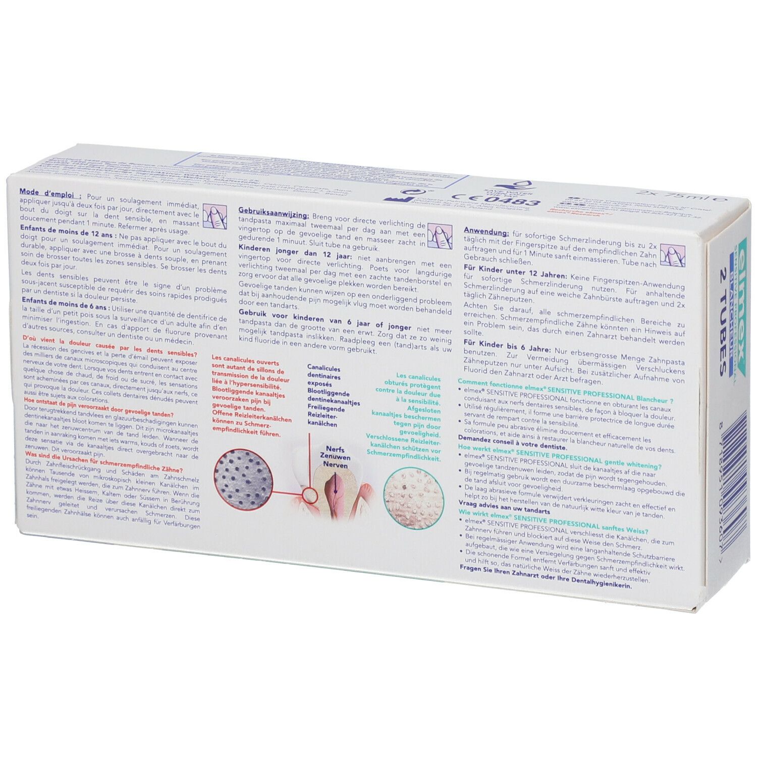 elmex® SENSITIVE PROFESSIONAL™ Dentifrice Blancheur