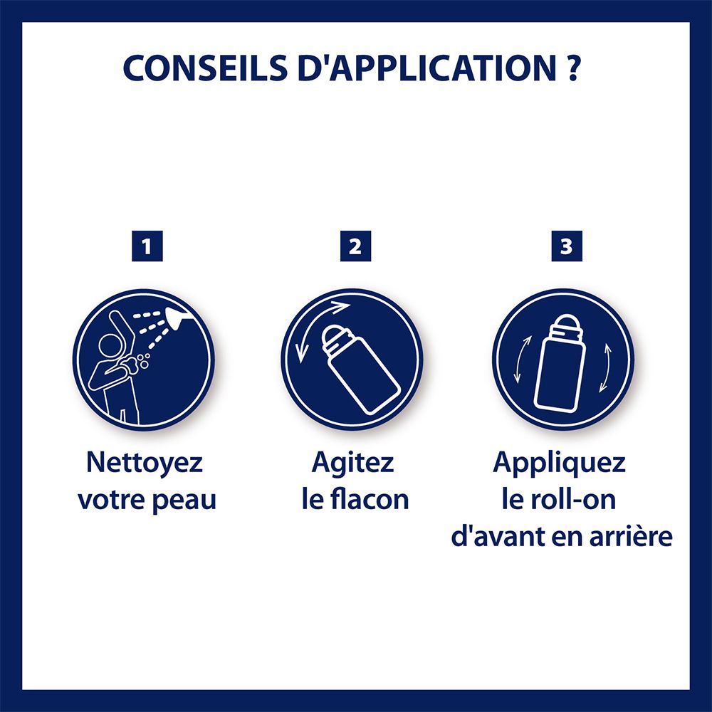 ETIAXIL - Déodorant Anti-transpirant -  Traitement Transpiration Modérée - Aisselles - Protection 48h - Roll on - Fabriqué en France - Lot de 2