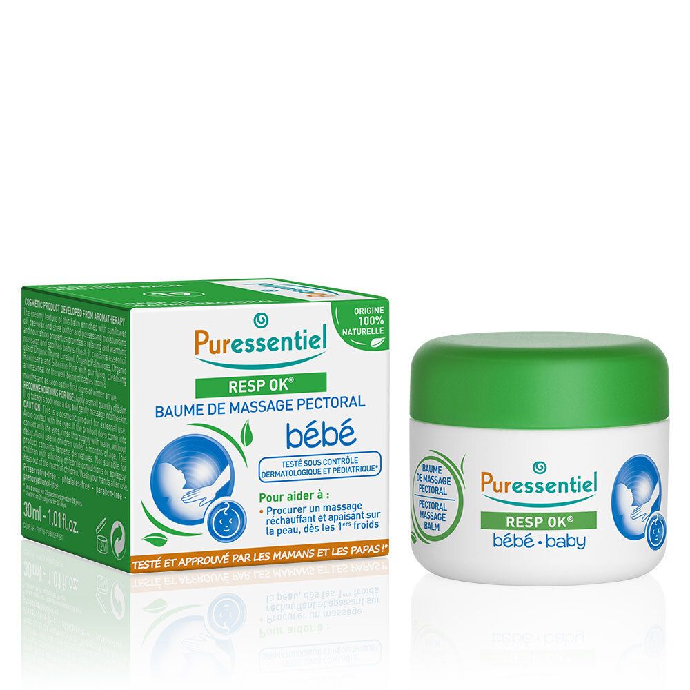 Puressentiel RESP OK® Baume de Massage pectoral bébé