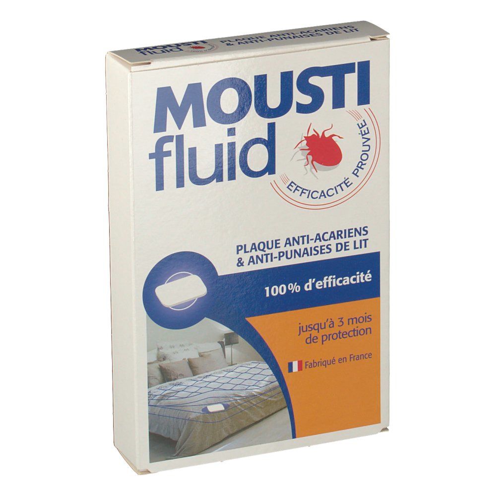 Gifrer Moustifluid Plaque anti-acariens & anti-punaises de lit