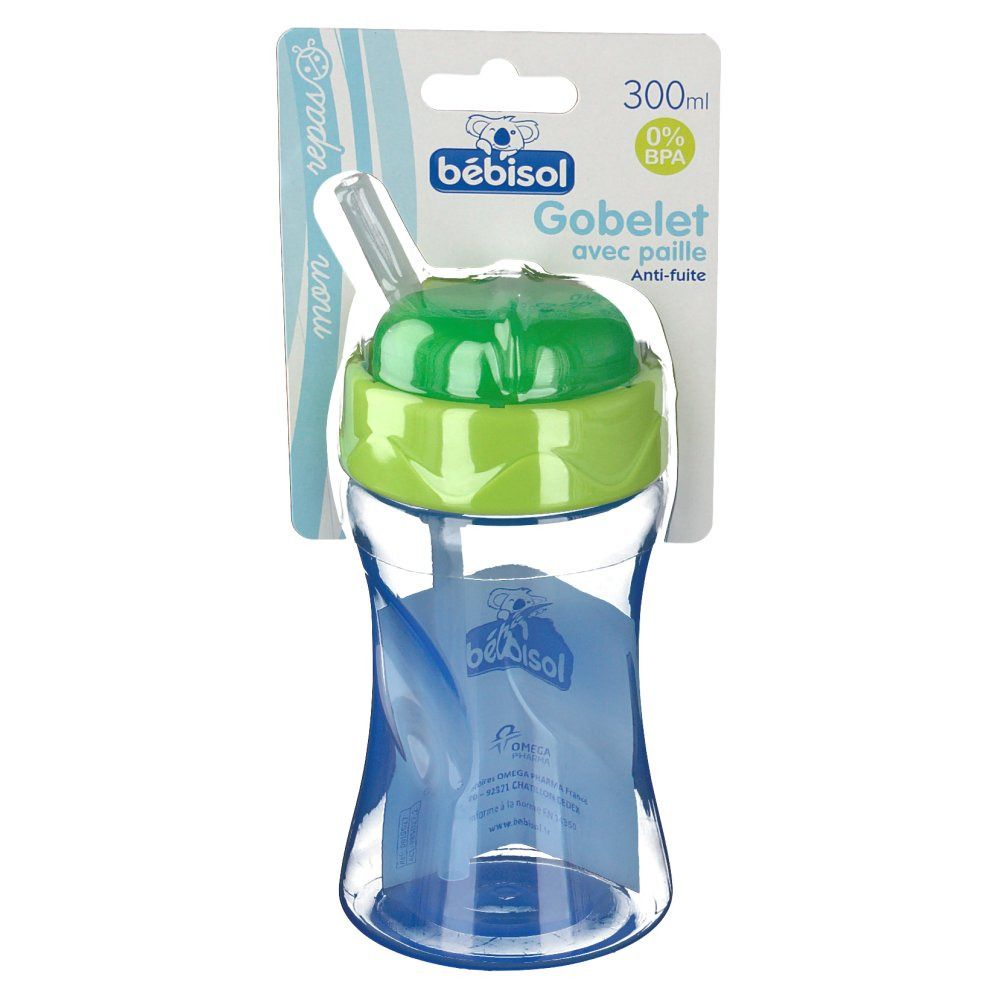 bébisol Gobelet avec paille 300 ml (Couleur non sélectionnable)