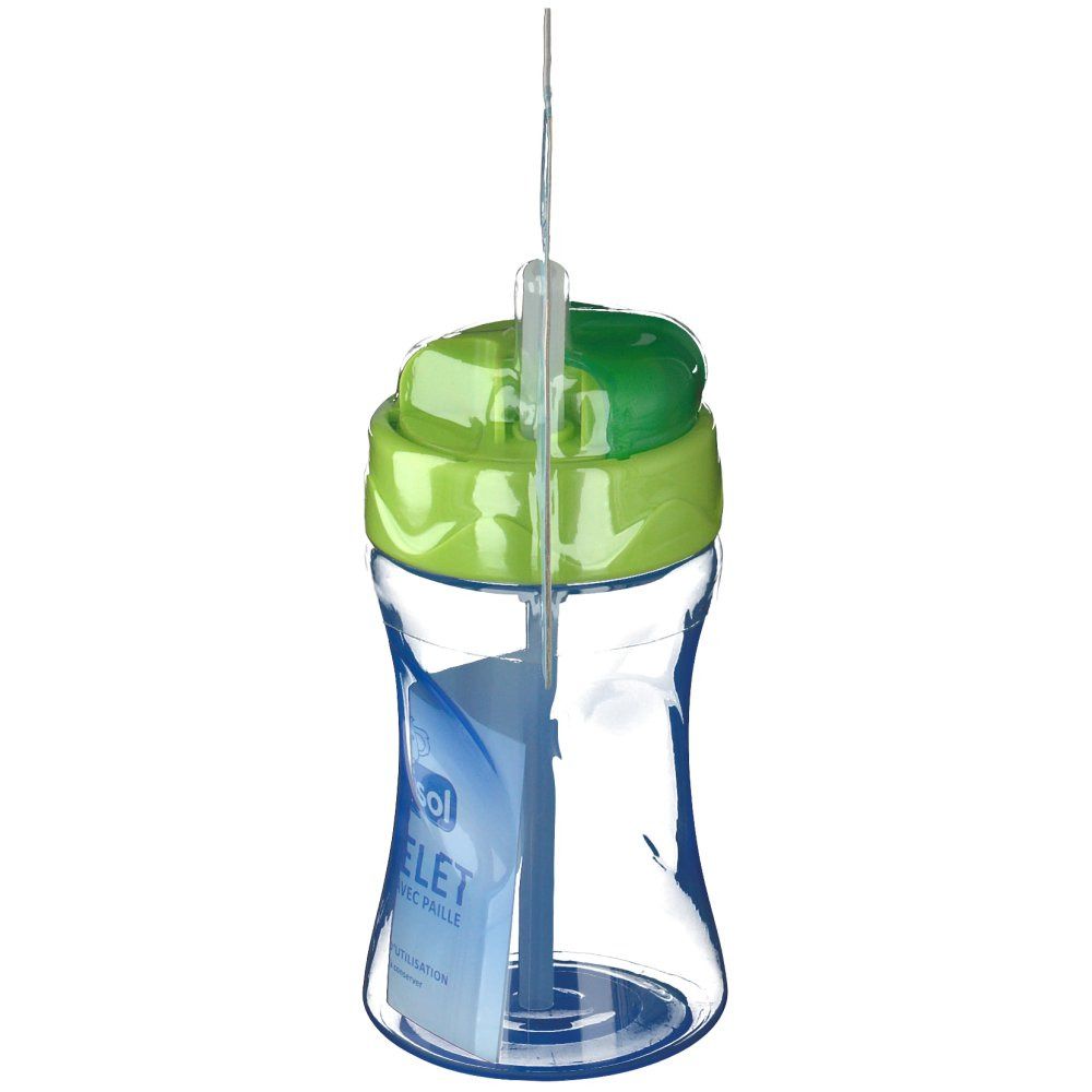 bébisol Gobelet avec paille 300 ml (Couleur non sélectionnable)